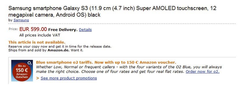 Galaxy S III z aparatem 12 Mpix i własnym iCloudem? Cena to 600 euro? 2