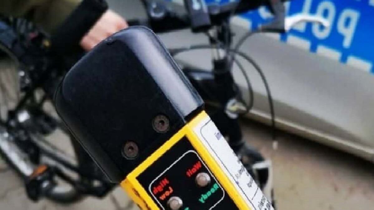 Rowerzysta z promilami