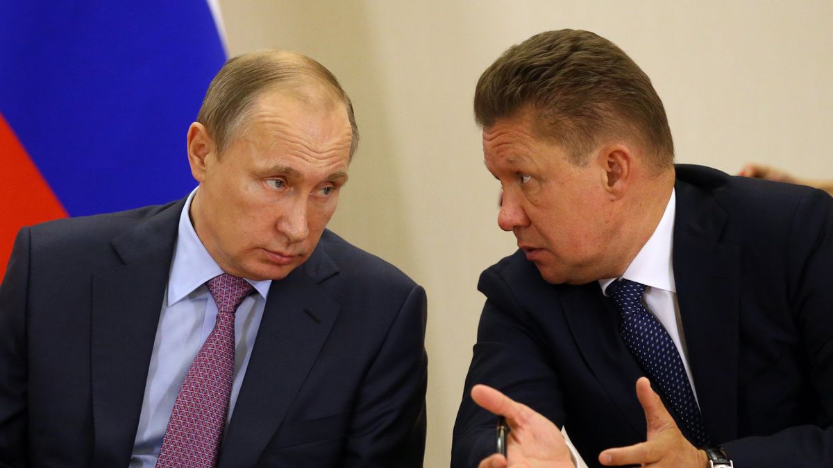 Władimir Putin i szef Gazpromu Aleksiej Miller