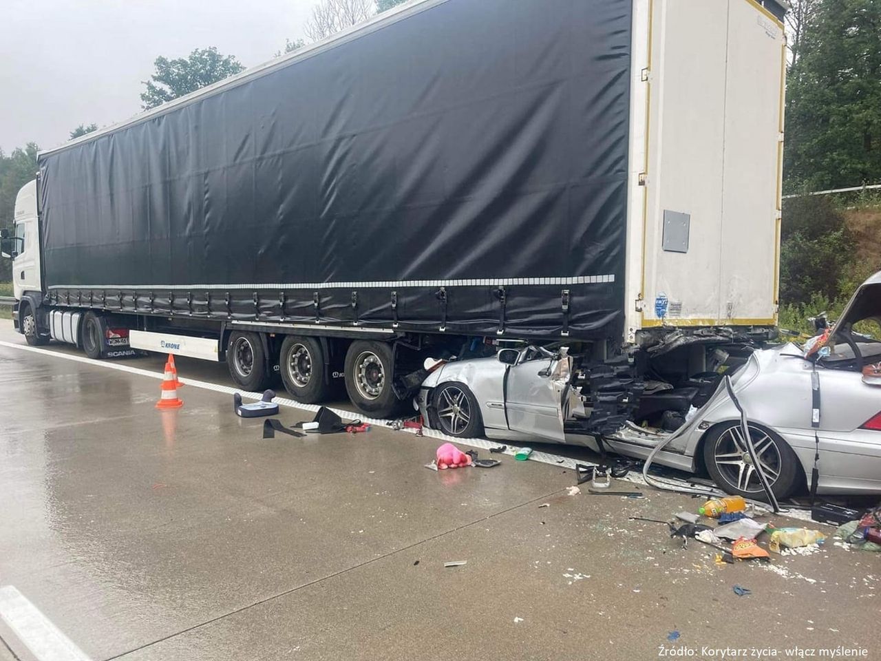 Tragiczny wypadek na A4. Nie żyje 37-latek