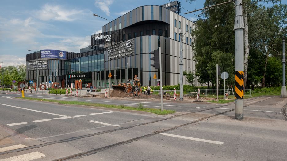 Warszawa. Trwa remont okolic Galerii Młociny (fot. Zarząd Dróg Miejskich)