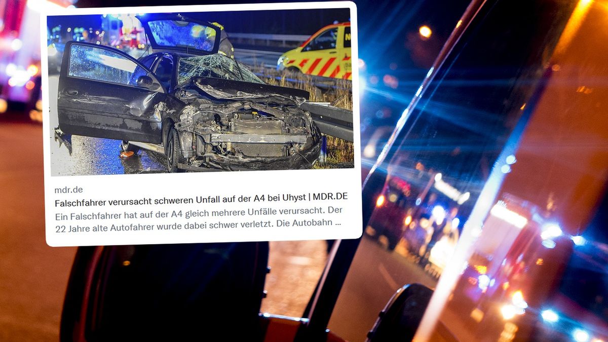 22-latek z Polski jechał autostradą pod prąd. Rozbił się pod Budziszynem