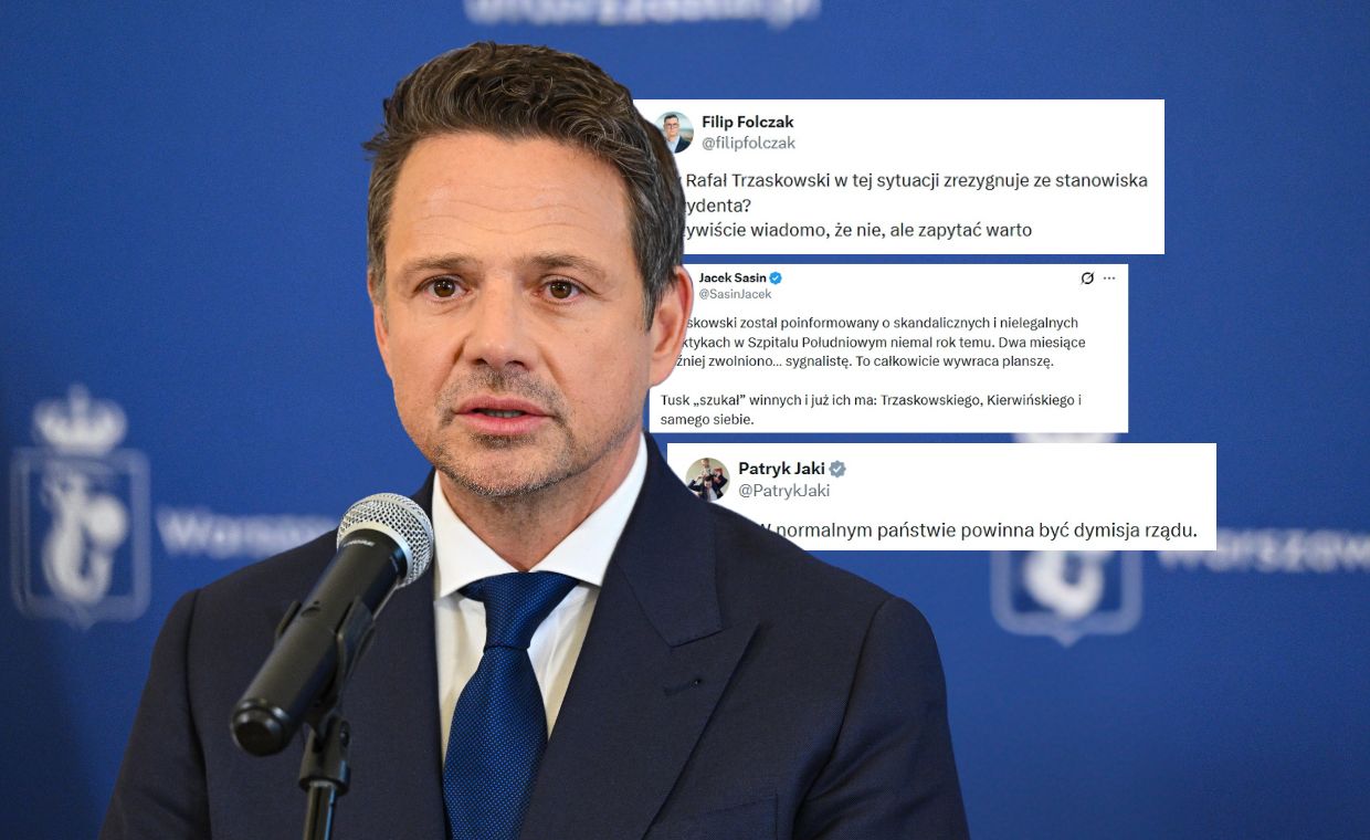 "Wszyscy do dymisji". Trzaskowski miał wiedzieć o Kacprzyku, sieć wrze