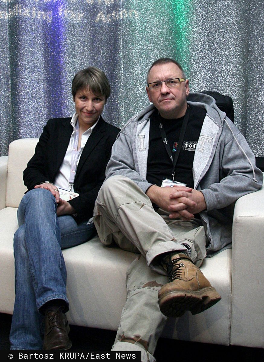 Jerzy Owsiak z córką Aleksandrą w 2007 roku