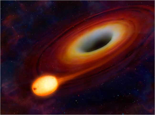 Gwiazda pożerana na oczach astronomów 2
