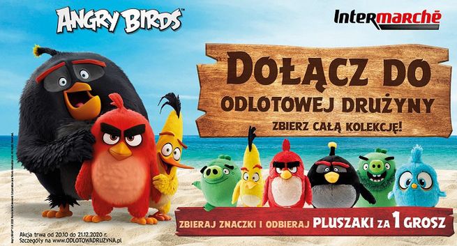 Maskotki Angry Birds do zdobycia w akcji Intermarché