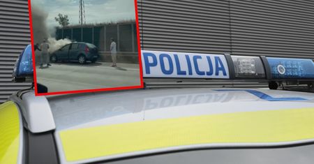 Groźny incydent na S2. Zapalił się samochód
