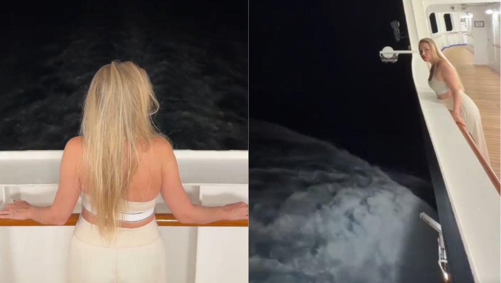 Pokazała wycieczkowiec nocą. Zaskoczeni internauci mieli skojarzenia