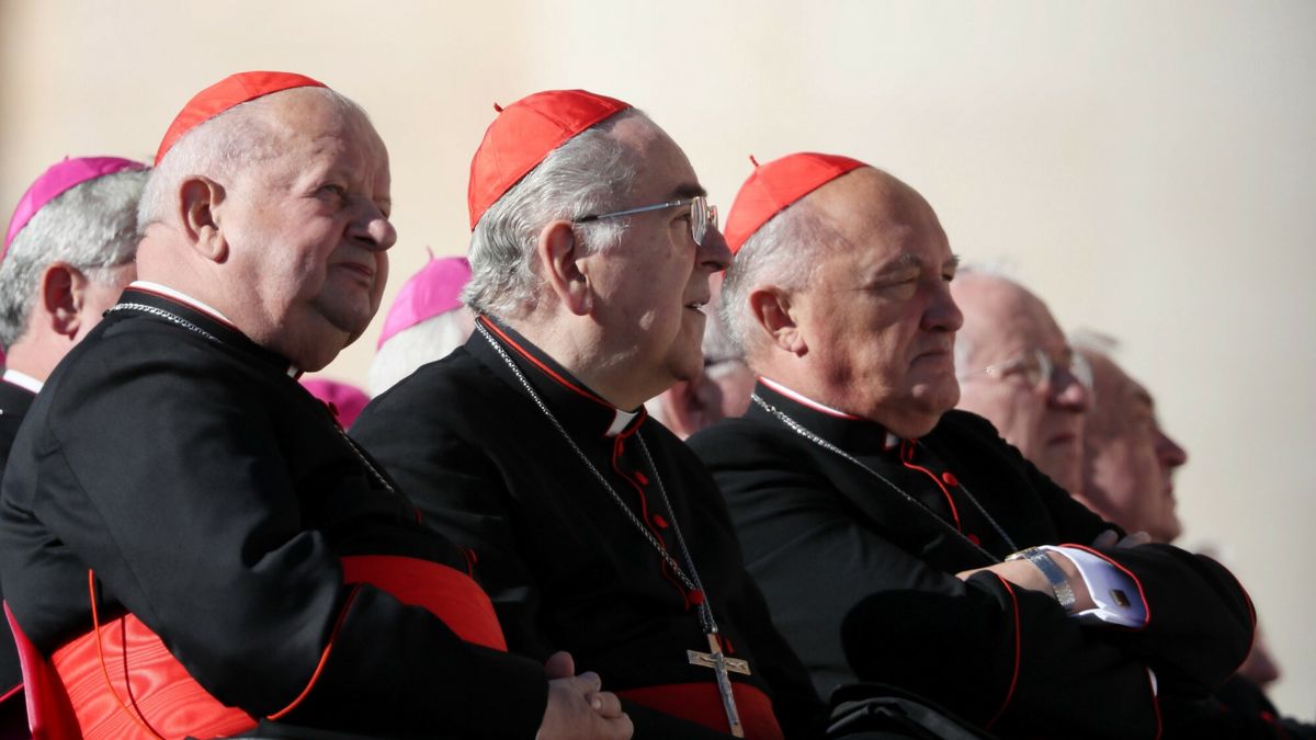 Kardynał Stanislaw Dziwisz, Stanislaw Ryłko i Kazimierz Nycz