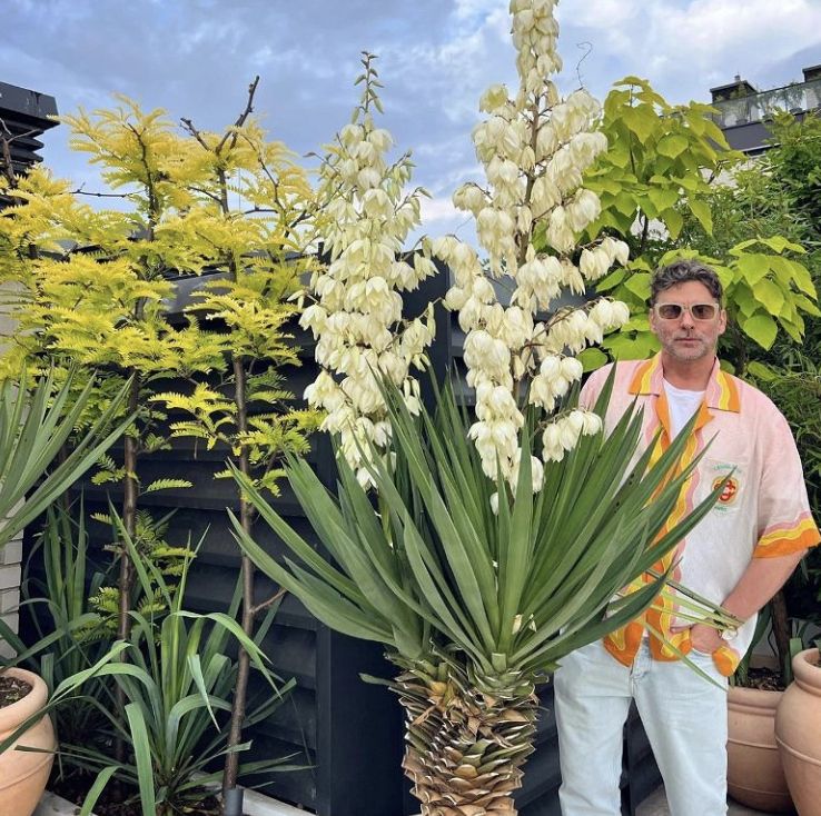 Marcin Tyszka na tarasie