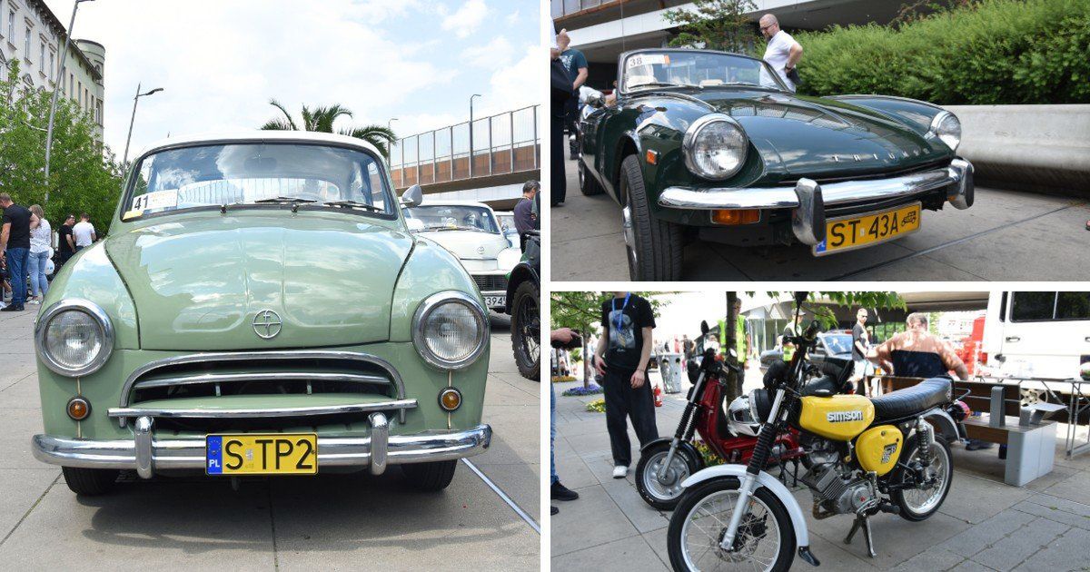 Perełki motoryzacyjne w Chorzowie. Na rynku zaparkowały zabytkowe samochody! Zobacz ZDJĘCIA z chorzowskich klasyków. Najstarszy jest z 1928