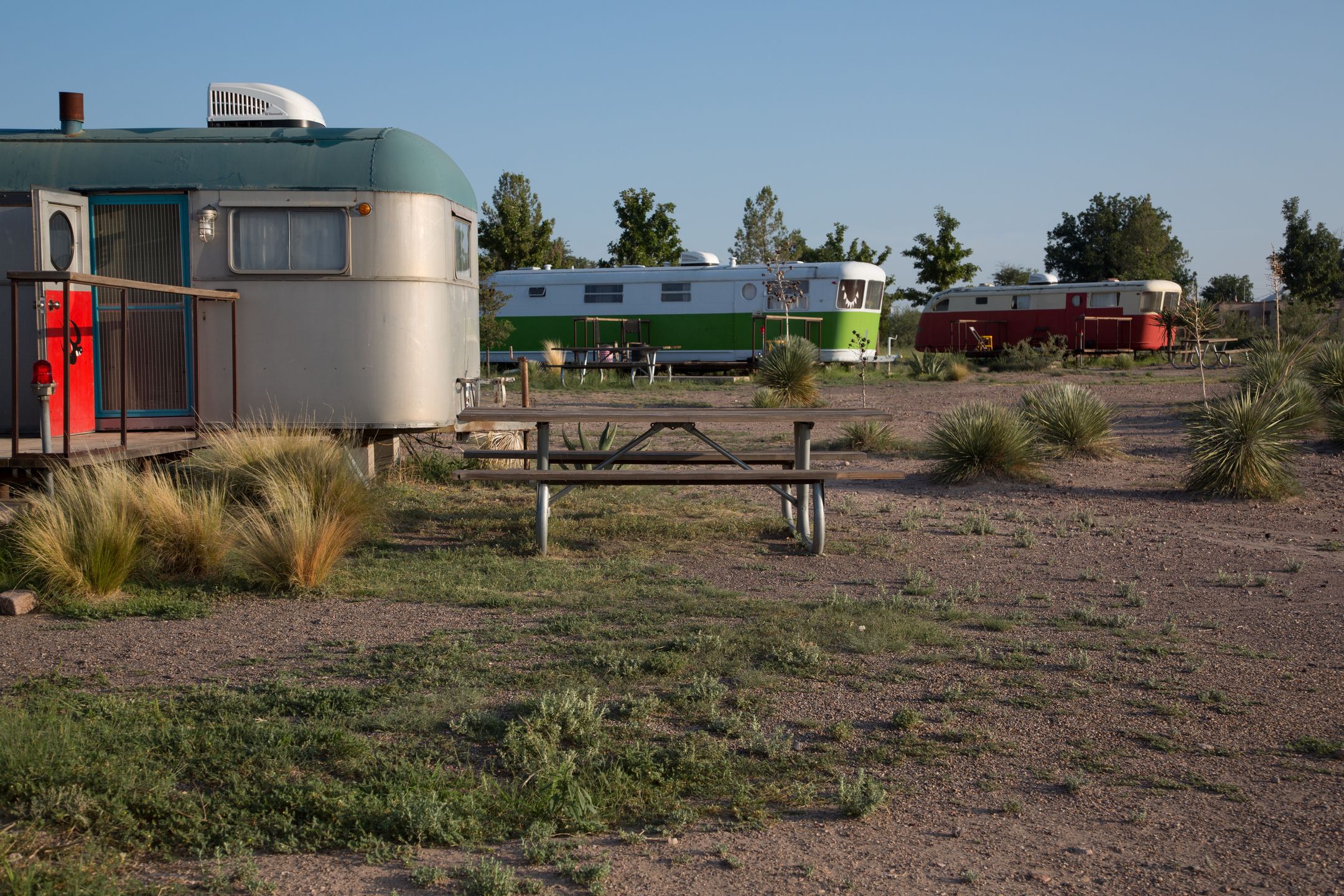 Kemping El Cosmico w mieście Marfa w stanie Teksas w USA