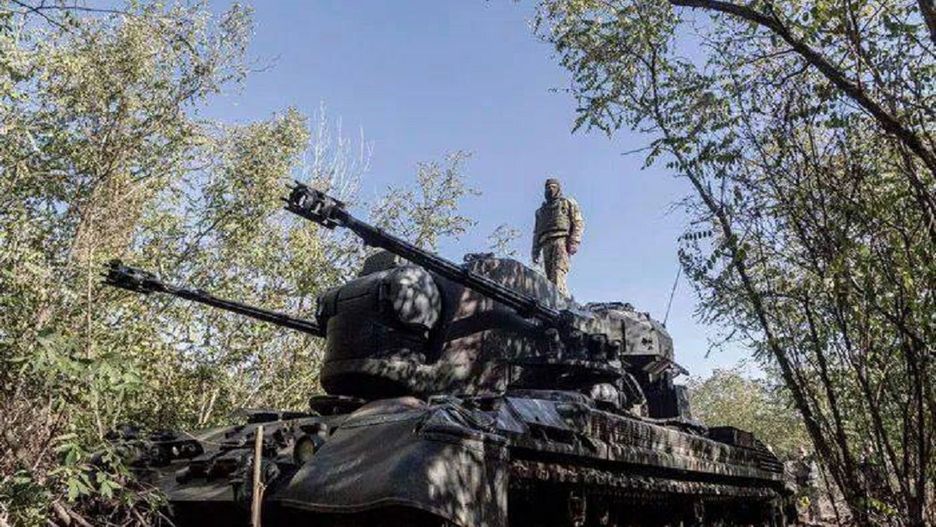 Niemiecki Gepard w Ukrainie.