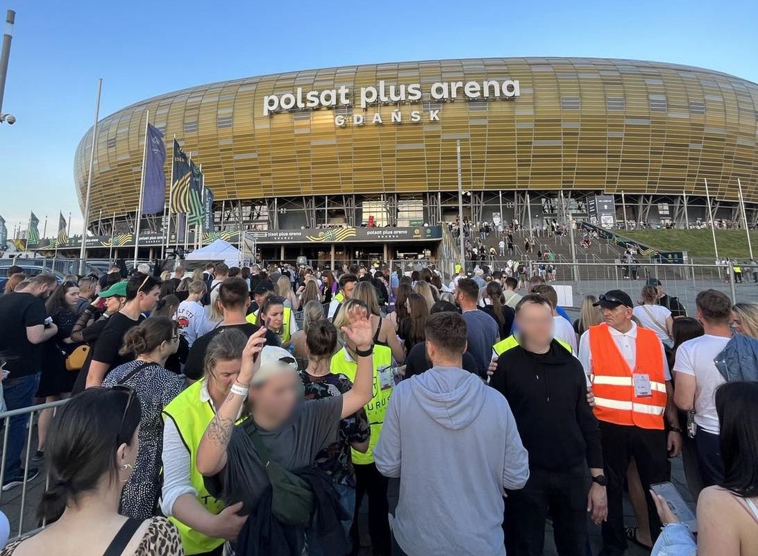 Wejście na koncert w Gdańsku