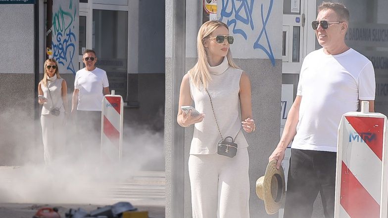Izabela Janachowska spaceruje z mężem po Sopocie