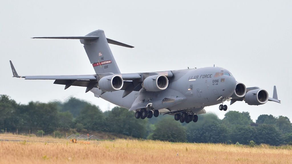 Samolot transportowy C-17A Globemaster III sił powietrznych USA