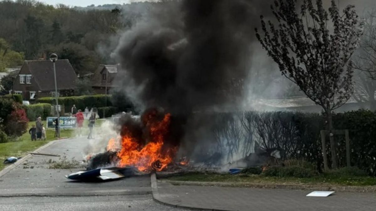 Mały samolot rozbił się w Anglii. Do wypadku doszło na kempingu