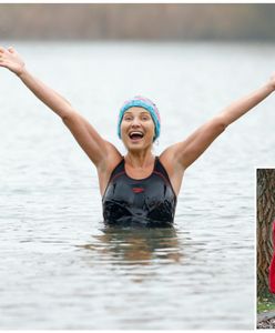 Moro w lodowatej wodzie w samym kostiumie kąpielowym. Mamy zdjęcia