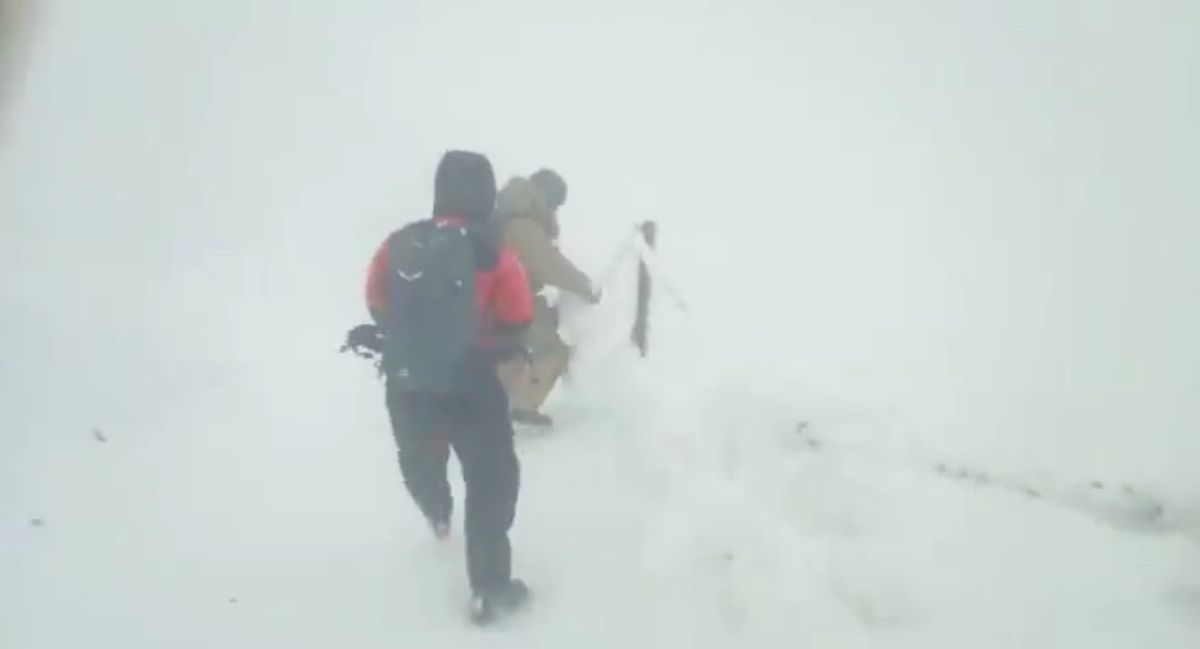 GOPR pokazał, jakie panowały warunki 18 lutego na Śnieżce 