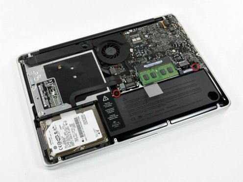 MacBook Pro 13" od środka