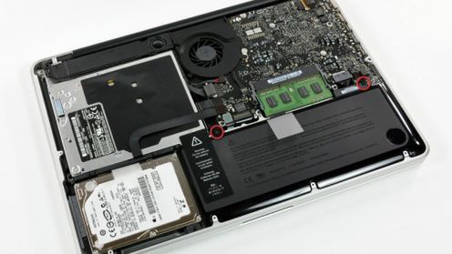 MacBook Pro 13" od środka 1