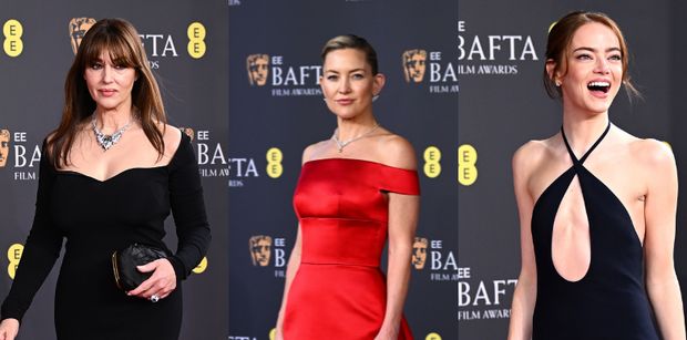 Gala BAFTA 2026: elegancka Monica Bellucci, wydekoltowana Emma Stone, Kate Hudson w czerwieni (ZDJĘCIA)