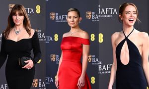 Gala BEFTA 2026: elegancka Monica Bellucci, wydekoltowana Emma Stone, Kate Hudson w czerwieni (ZDJĘCIA)