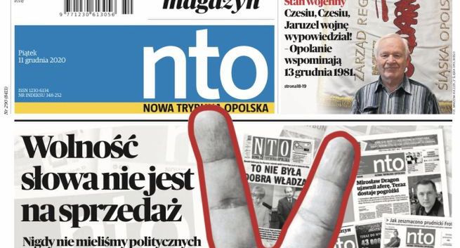 Stowarzyszenie Prasy Lokalnej zaniepokojone sprzedażą Polska Press. "Nowa Trybuna Opolska" z mocnym komentarzem naczelnego