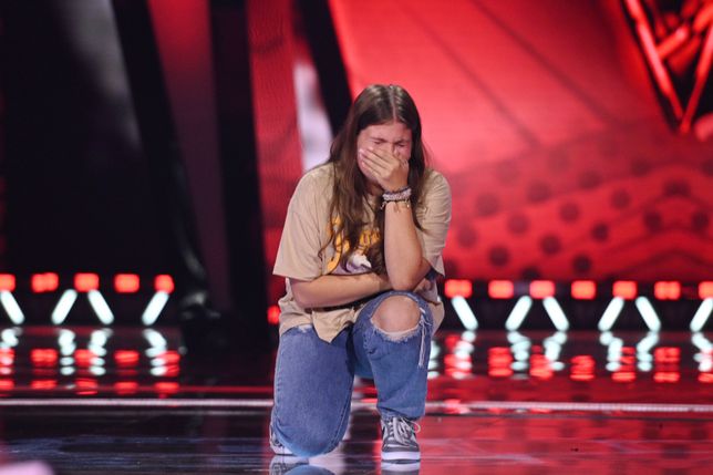 Martyna Gasak na scenie "The Voice Kids"
