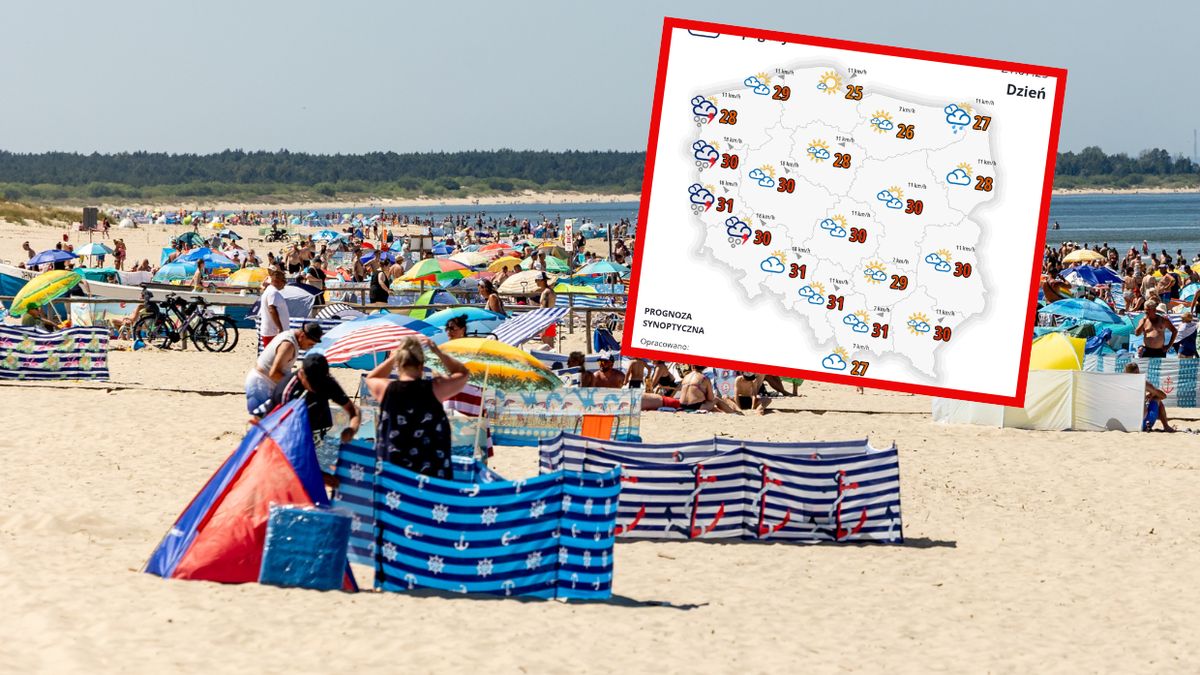 Upały w poniedziałek