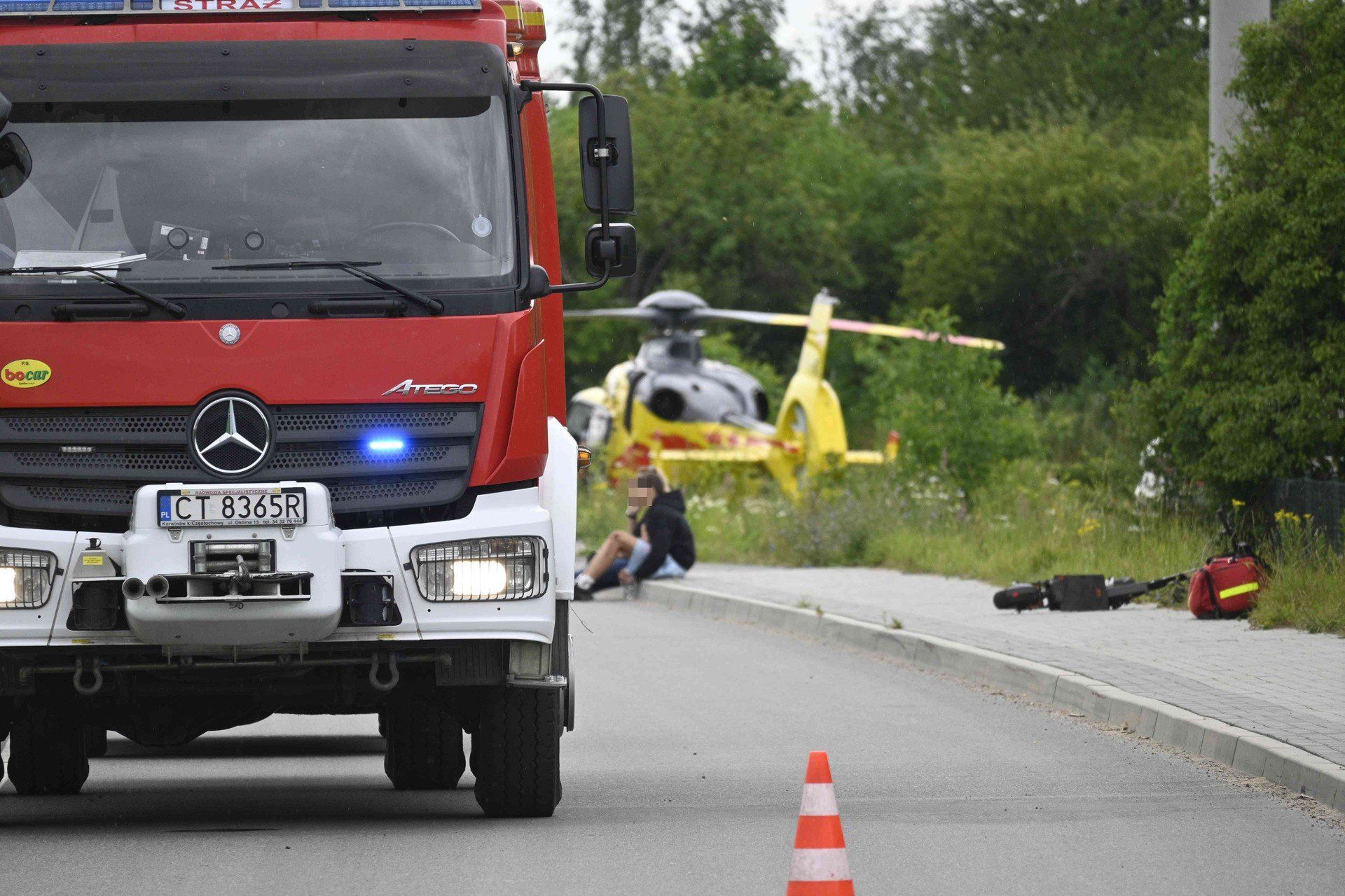 Tragicznie zakończyła się przejażdżka dwóch 15-latków hulajnogą w Świeciu. Jeden z chłopców po wypadku zmarł w szpitalu.
