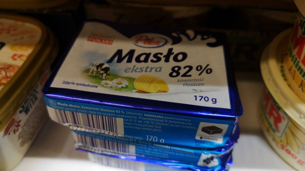 Masło Pilos o wadze 170 gramów w Lidlu