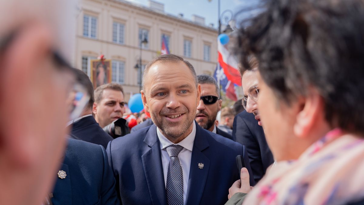 Karol Nawrocki, President of Poland, attends the National March for Life (Narodowy Marsz Zycia) in Warsaw, Poland, on April 19, 2026. (Photo by Marek Antoni Iwanczuk/NurPhoto via Getty Images)