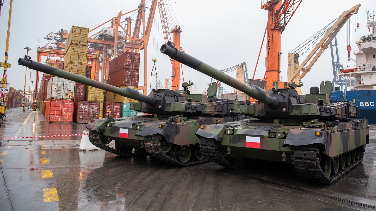 Pierwsze dostarczone do Polski czołgi K2