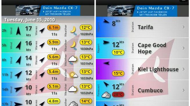 Windfinder - sprawdź wiatry z Androidem 1