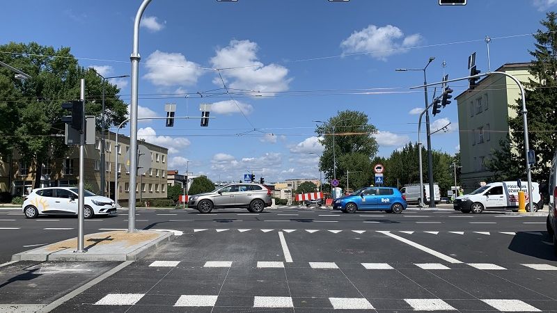 Przebudowane skrzyżowanie ul. Sowińskiego, Al. Racławickie i ul. Poniatowskiego
