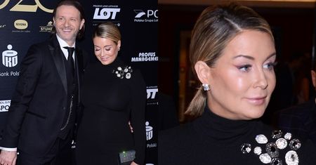 Małgorzata Rozenek podkreśla ciążowe krągłości obcisłą kreacją (FOTO)