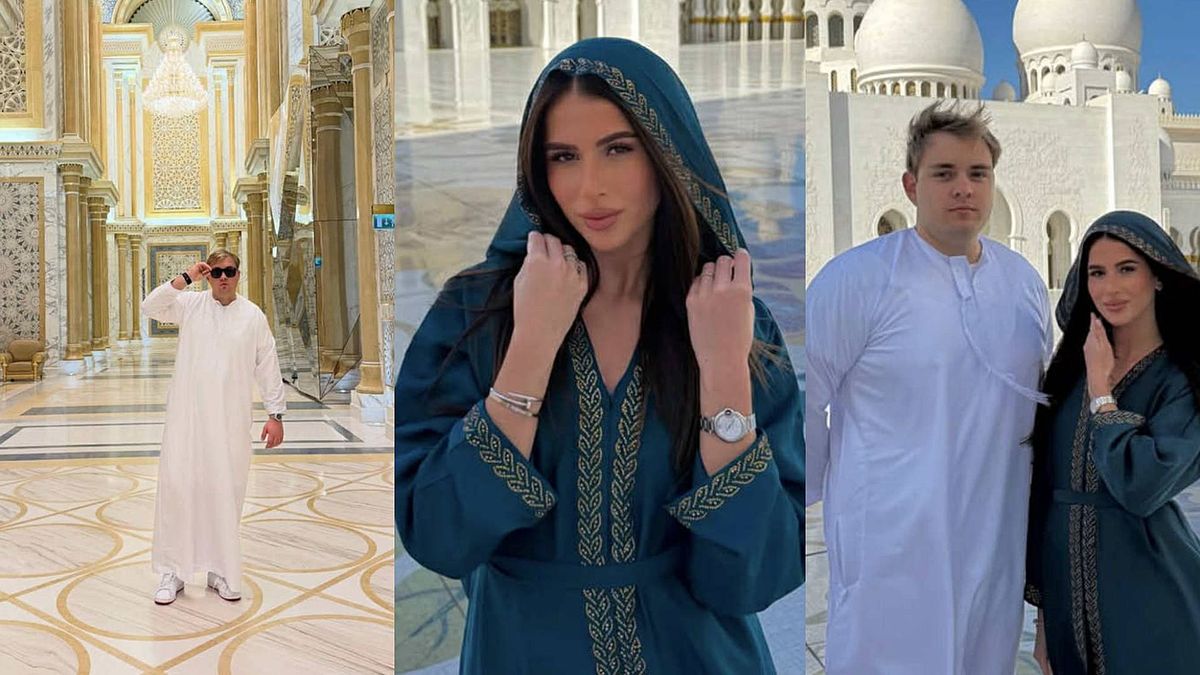 Roksana Węgiel z mężem w Abu Dhabi