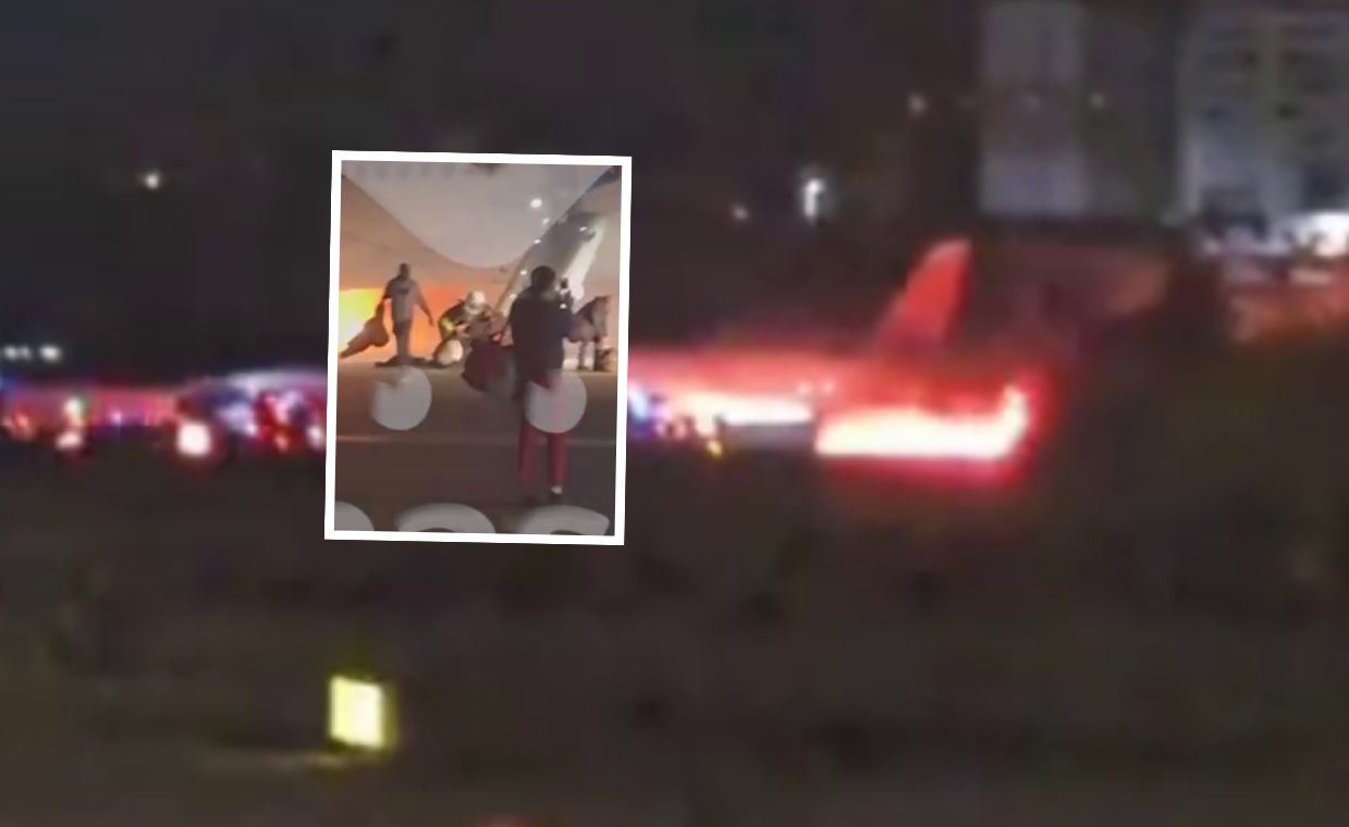 Russian aircraft erupts in flames during Antalya landing