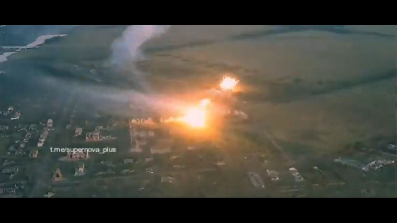 Rosyjski ostrzał miasta Pisky bronią termobaryczną.