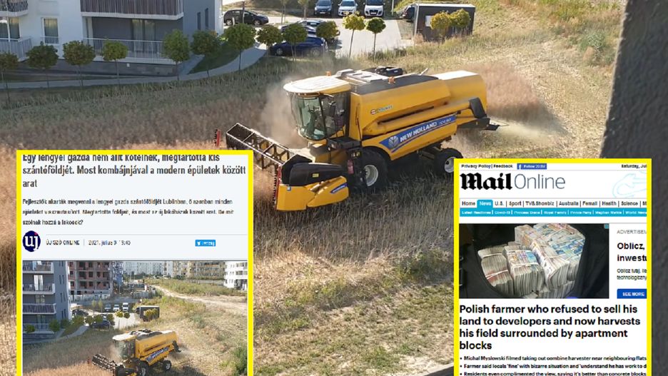 Rolnik z Lublina jest w mediach całego świata.