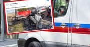 Koszmarny wypadek. Auto w częściach