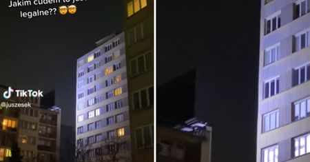 Świeci im prosto w oczy. Nagranie robi furorę w sieci