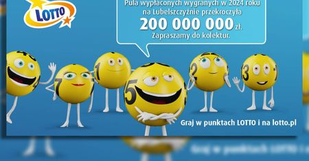 LOTTO spełnia marzenia. 200 milionów wygranych na Lubelszczyźnie w 2024 roku na Lubelszczyźnie