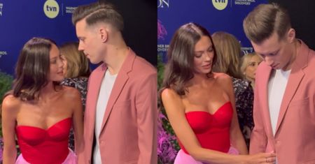 Czułe gesty Edyty Zając i Michała Mikołajczaka za kulisami ramówki TVN. Uroczy widok? (WIDEO)
