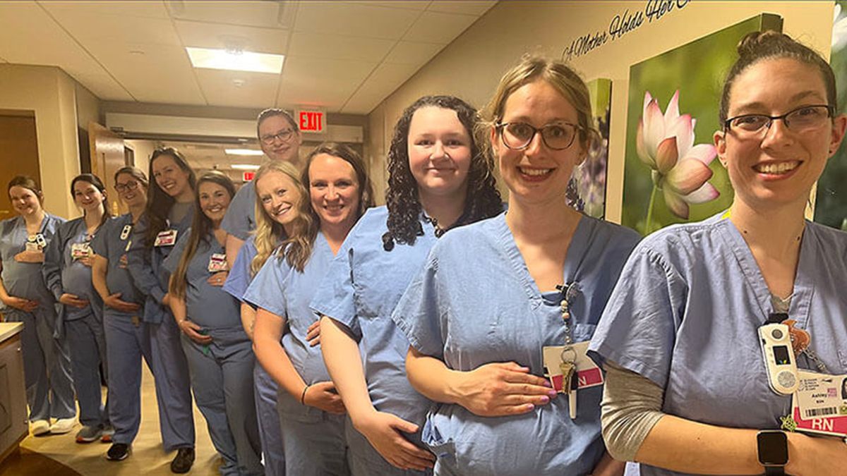 14 pielęgniarek z oddziału położniczego w tym samym czasie w ciąży