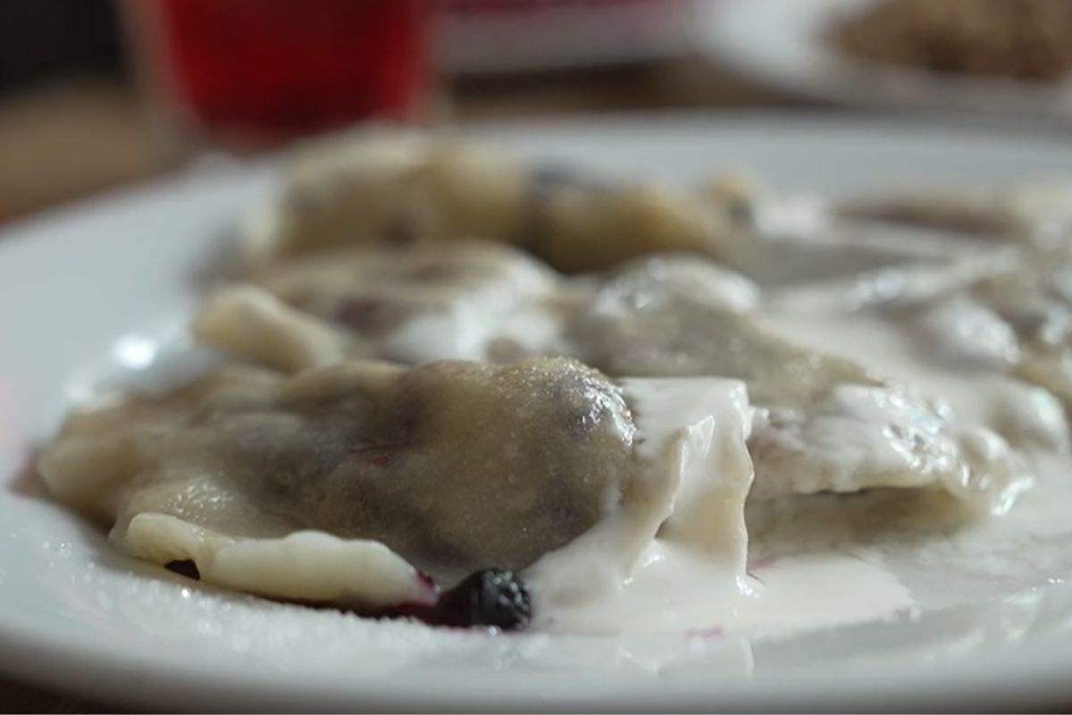 Pierogi z jagodami z baru Bambino