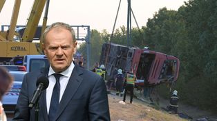 Tusk reaguje na tragedię Polaków na Węgrzech