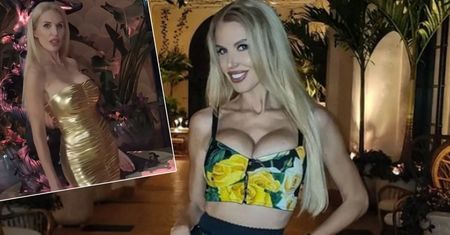 Złota Aneta Glam w małej mini. "Żona Miami" błyszczała