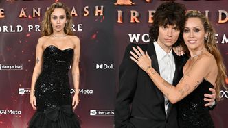 Miley Cyrus wtula się na premierze w ukochanego. Gwiazda podgrzała atmosferę okazałym PIERŚCIONKIEM (ZDJĘCIA)